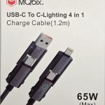 MQbix 4 in 1 LED Display Multi USB Fast Charger