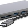 Belkin USB-C Hub, 6-in-1 Multi-Port Docking Station, USB-C Docking Station for iPad, iPad Pro, iPad Mini, MacBook, & More - 60W USB-C Power Delivery 3.0, 4K HDMI USB-A, USB-C, Ethernet & SD Card Ports